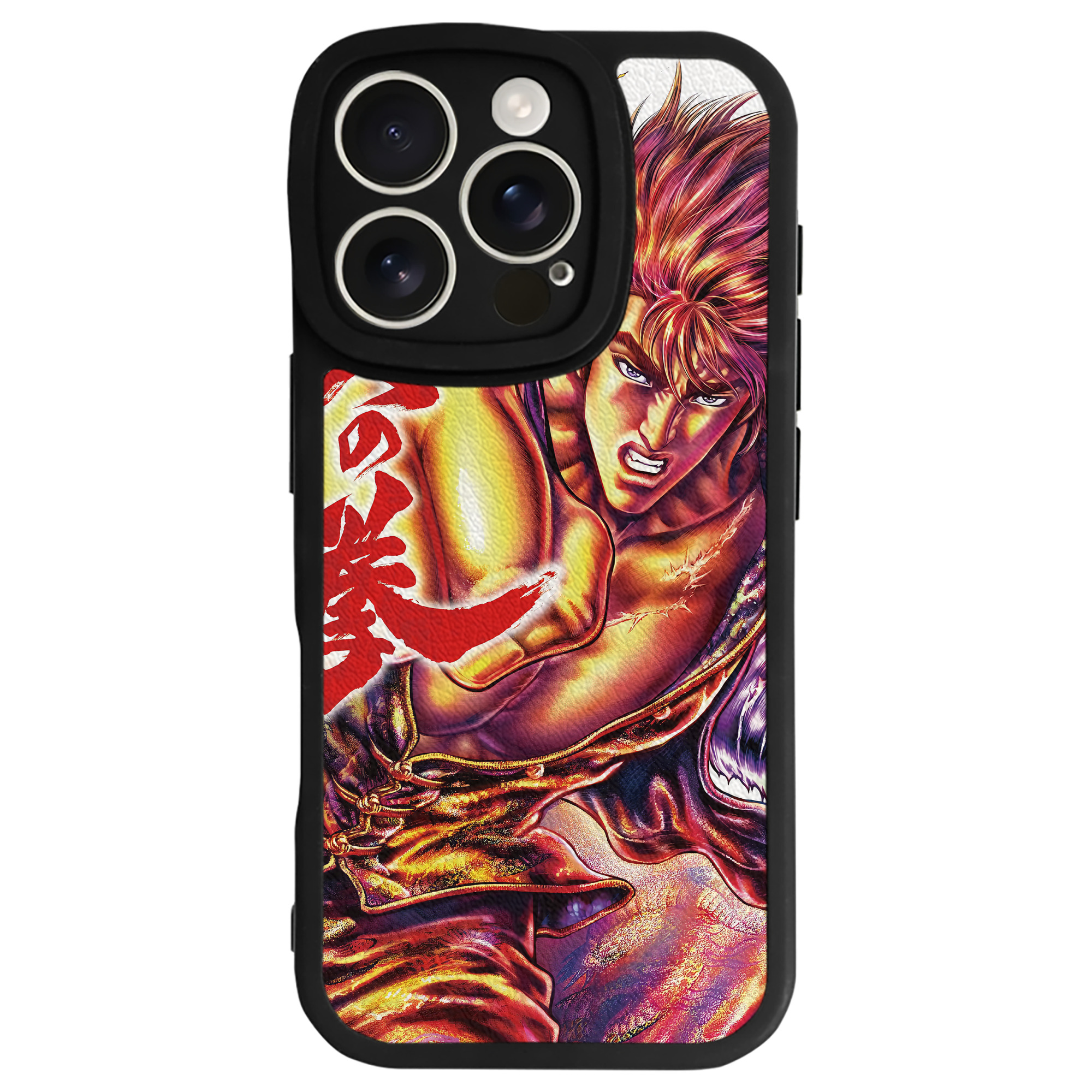 （画像用） 北斗の拳 Fist of the North Star 【iPhone 16シリーズ対応】シリコンスマホケース（レザー調） 材質：シリコン